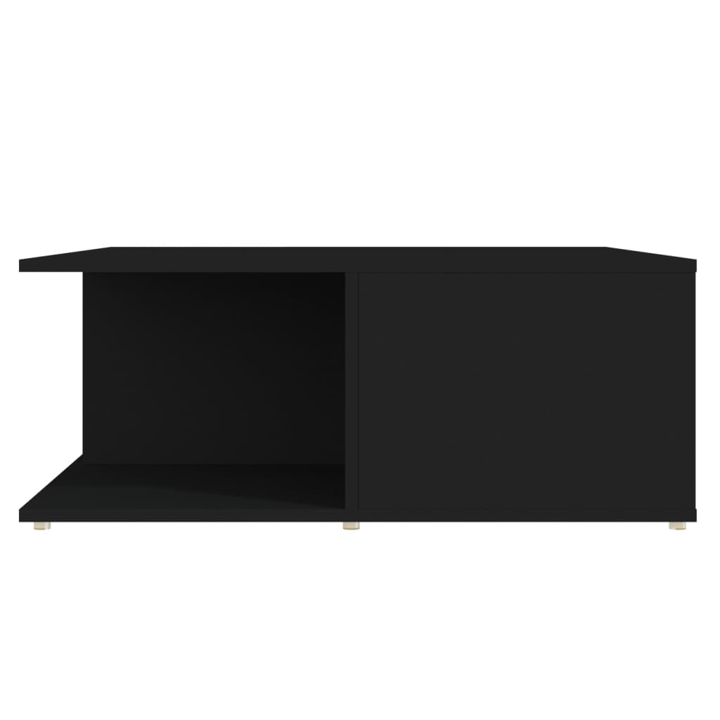 vidaXL Soffbord svart 80x80x31 cm konstruerat trä