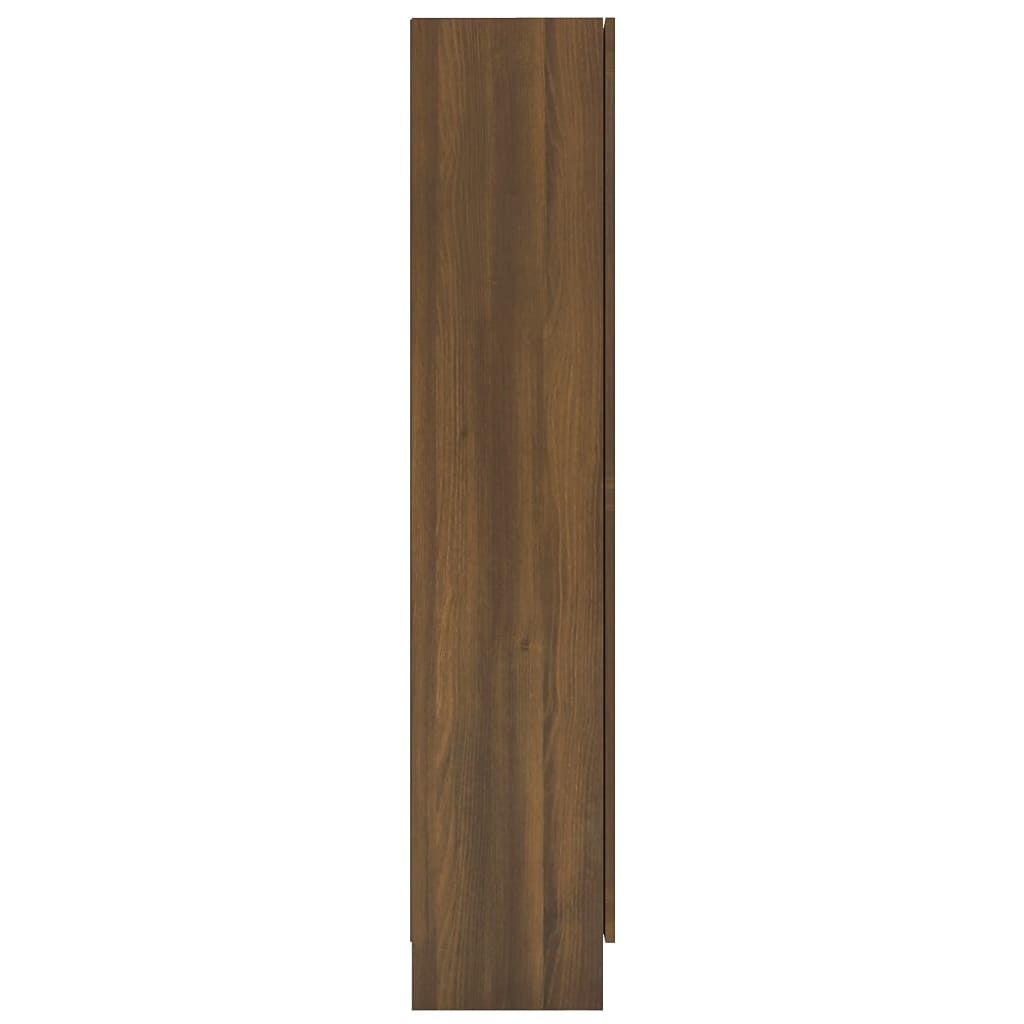 vidaXL Vitrinskåp brun ek 82,5x30,5x150 cm konstruerat trä