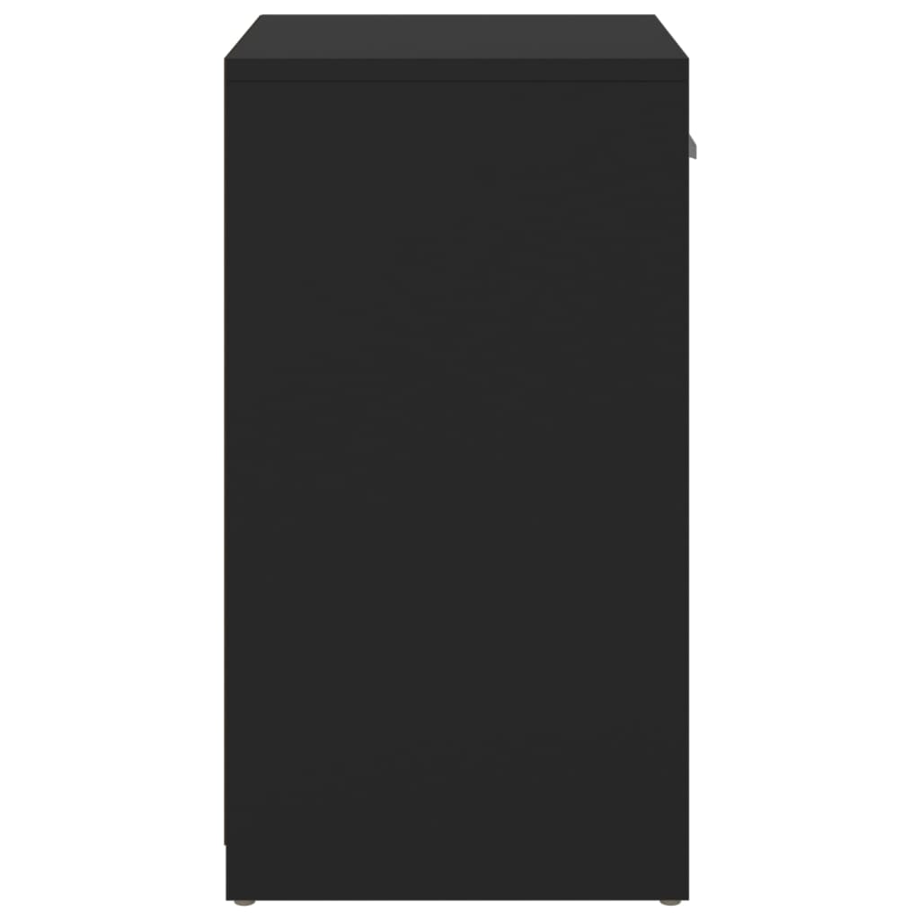 vidaXL Skobänk svart 94,5x31x57 cm spånskiva