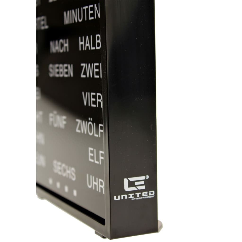 United Entertainment LED Ordklocka tyska 16,5x17 cm