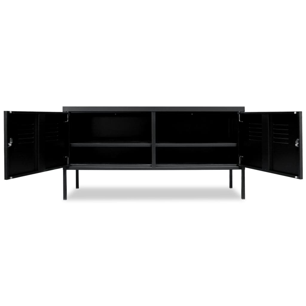 vidaXL TV-bänk 118x40x60 cm svart