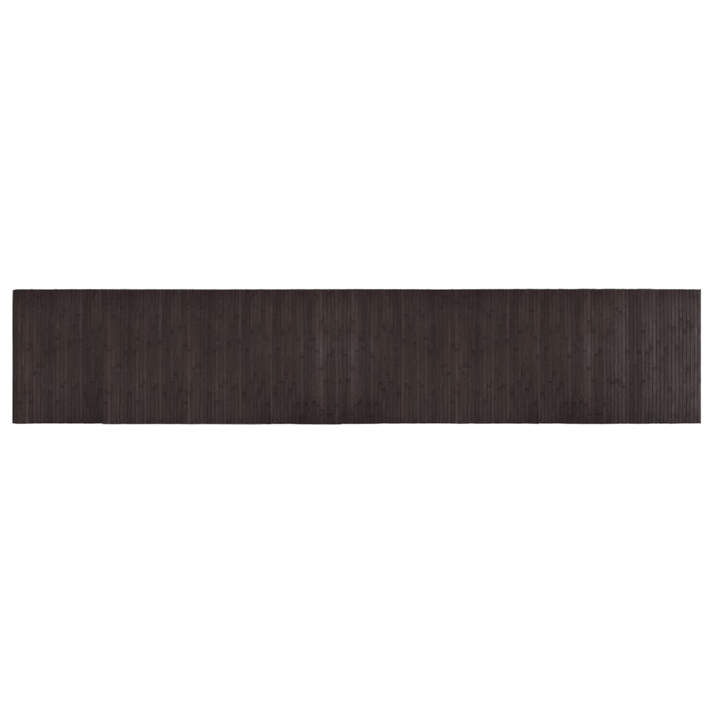 vidaXL Matta rektangulär mörkbrun 60x300 cm bambu