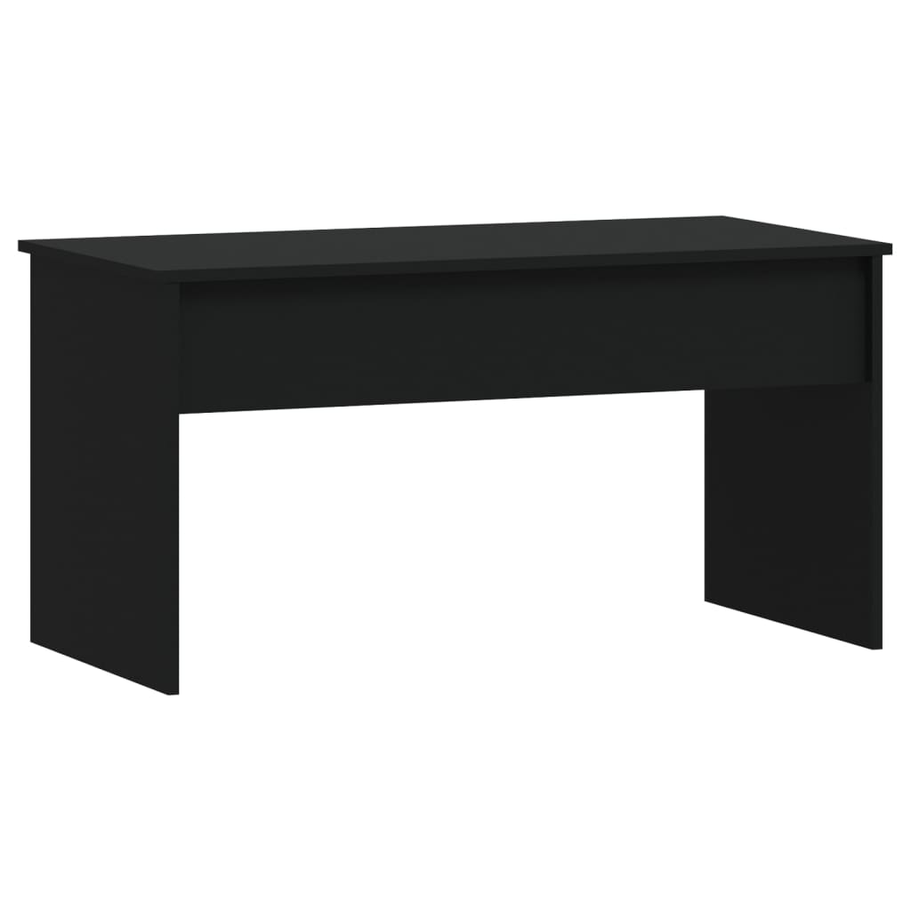 vidaXL Soffbord svart 102x50,5x52,5 cm konstruerat trä