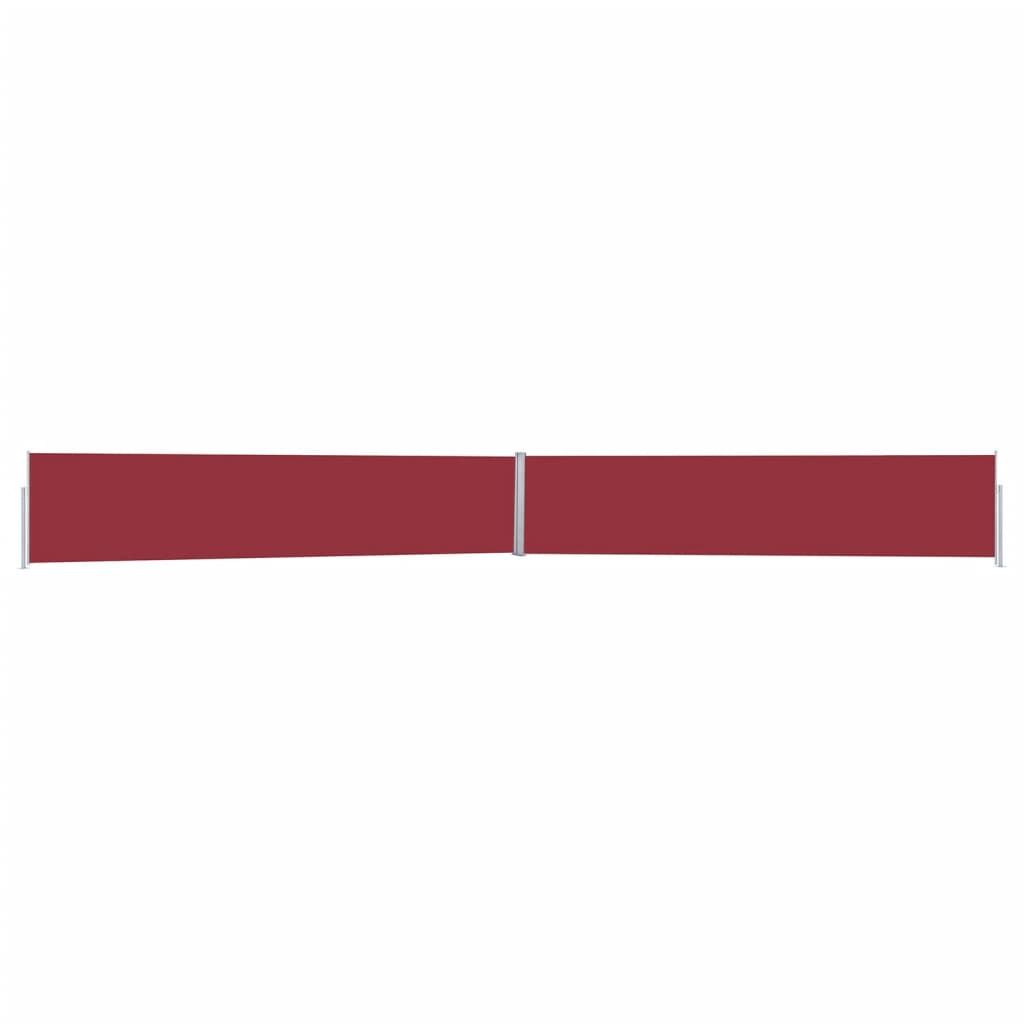 vidaXL Infällbar sidomarkis 170x1200 cm röd