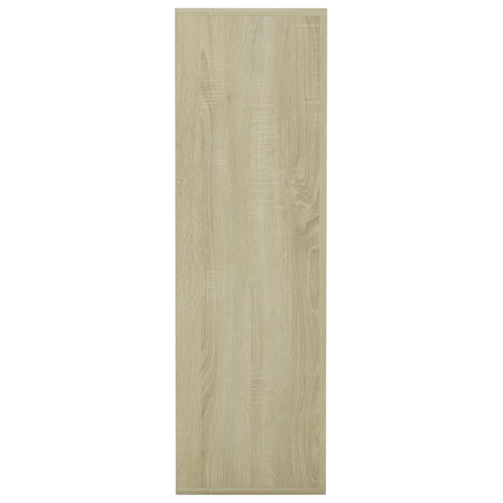 vidaXL Bokhylla vit och sonoma-ek 98x29x97,5 cm konstruerat trä