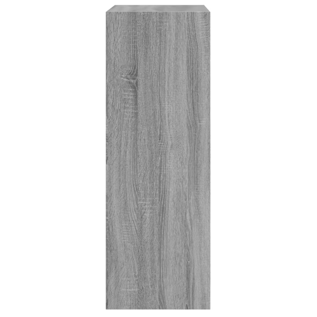 vidaXL Skohylla grå sonoma 60x34x96,5 cm konstruerat trä