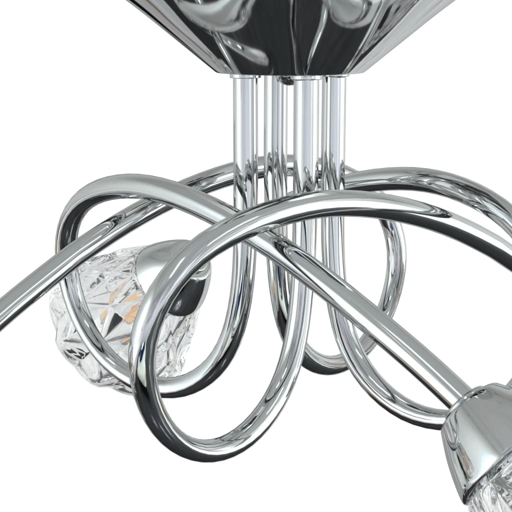 vidaXL Taklampa med lampskärmar i glas för 4 G9 LED-lampor