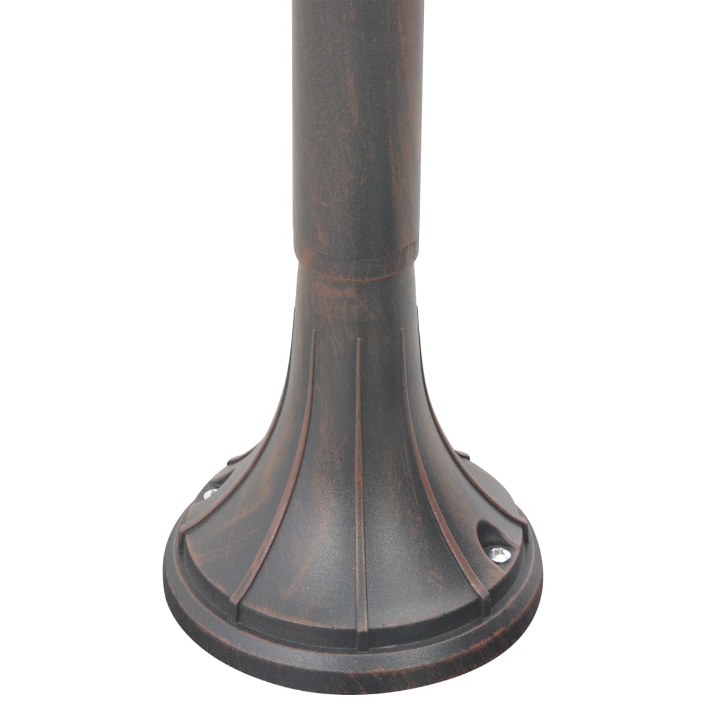 vidaXL Lyktstolpe för trädgård E27 120 cm aluminium brons