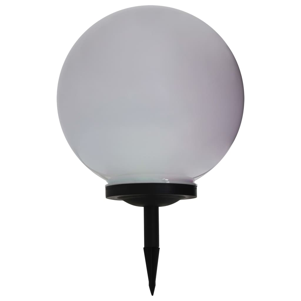 vidaXL Solcellslampor med LED 2 st sfäriska 40 cm RGB