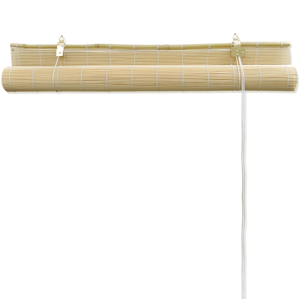 vidaXL Rullgardin naturlig bambu 120 x 220 cm