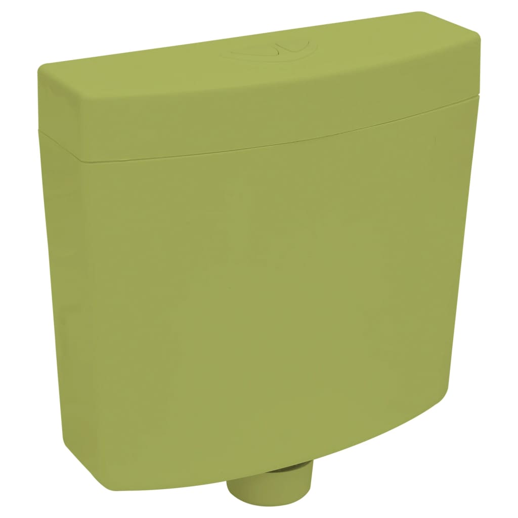 vidaXL Cistern till toalett med botten inlopp 3/6 L olivgrön