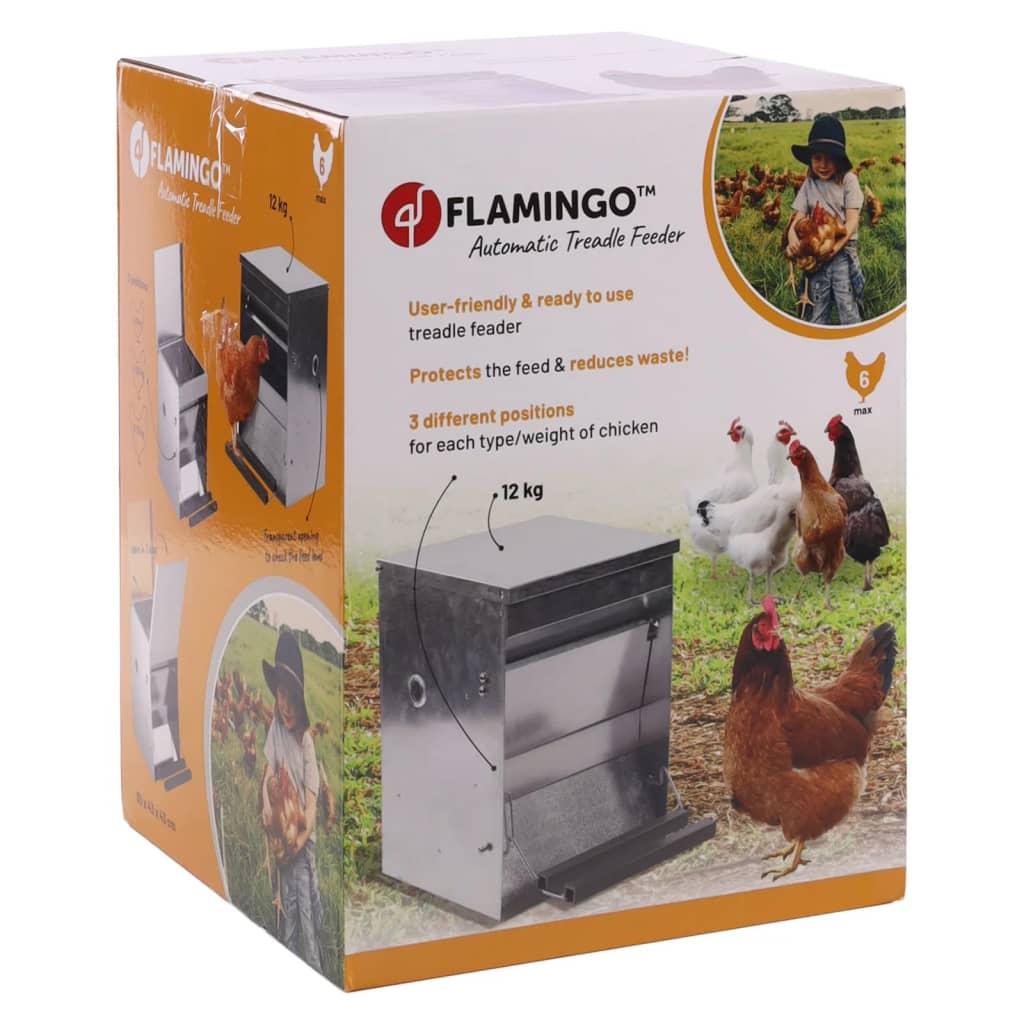 FLAMINGO Automatisk kycklingmatare Timo 12 kg