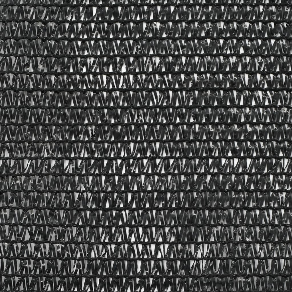 vidaXL Vindskydd för tennisplan HDPE 2x50 m svart