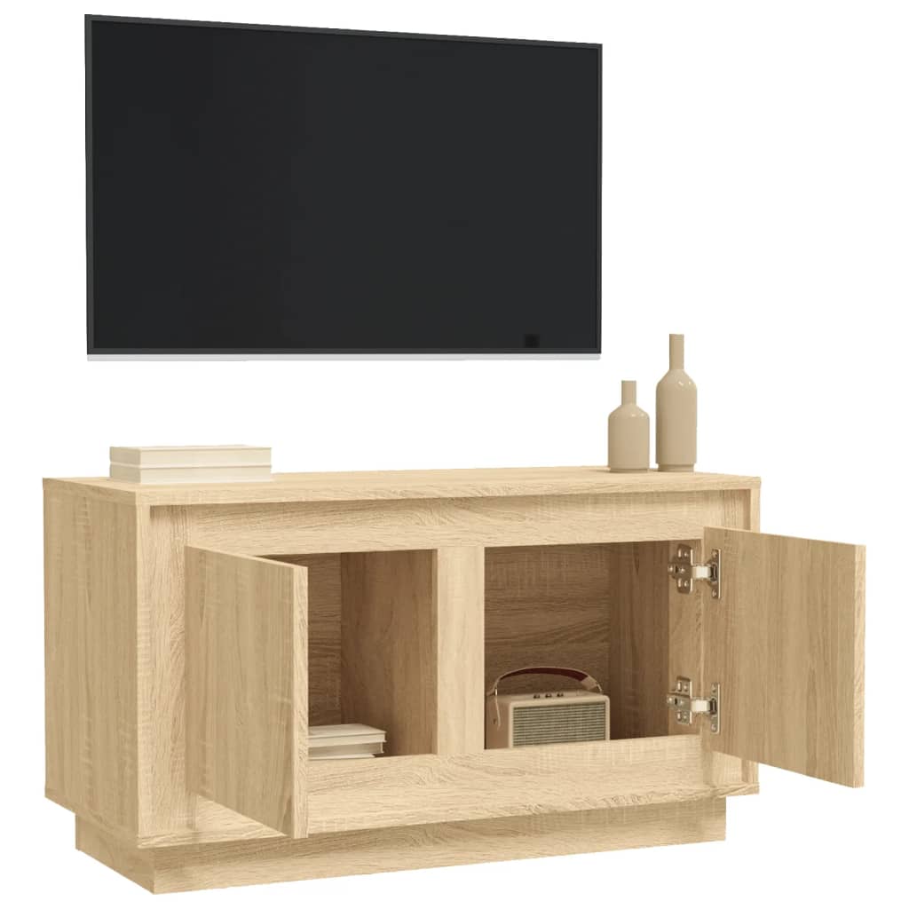 vidaXL TV-skåp sonoma-ek 80x35x45 cm konstruerat trä