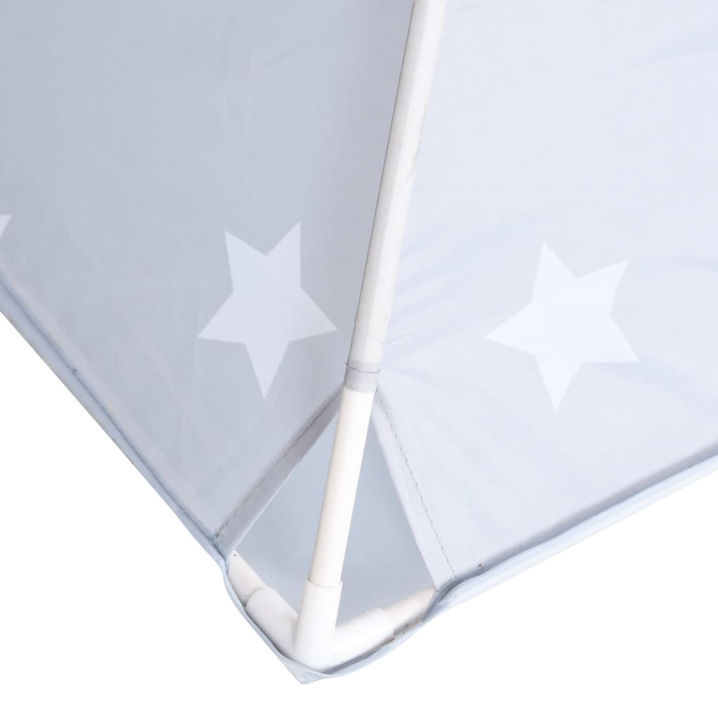 vidaXL Tipitält för barn polyester med väska grå 115x115x160 cm