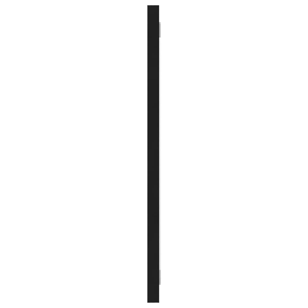 vidaXL Badrumsspegel svart 100x1,5x37 cm spånskiva