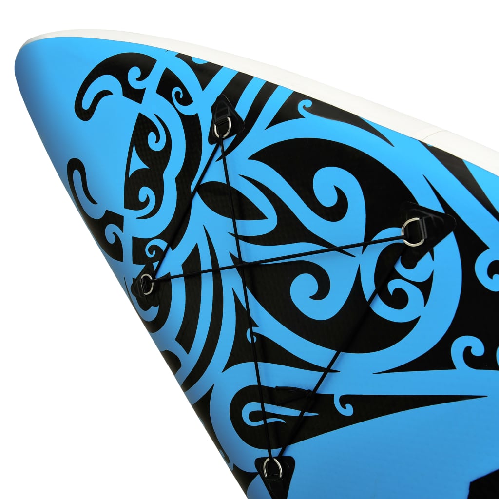 vidaXL SUP-bräda uppblåsbar 320x76x15 cm blå