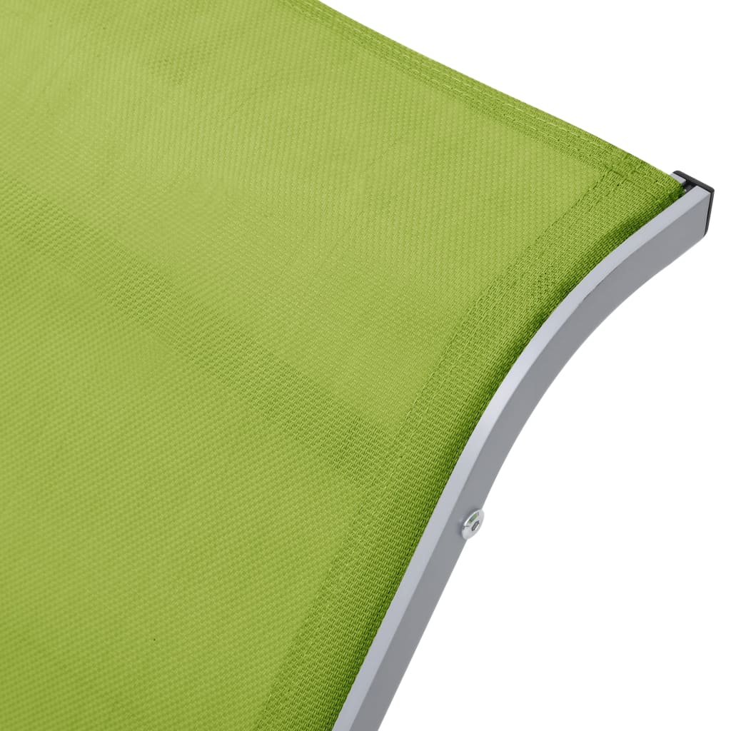 vidaXL Solstol textilen och aluminium grön
