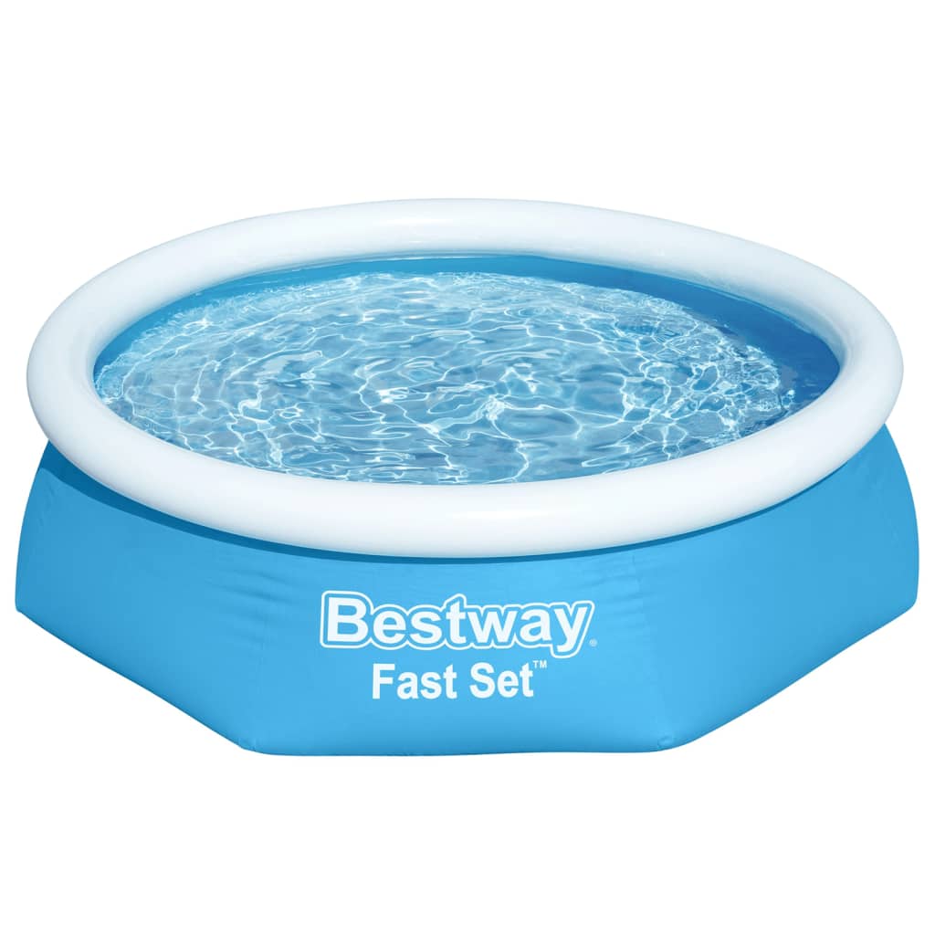 Bestway Uppblåsbar pool Fast Set rund 244x66 cm 57265