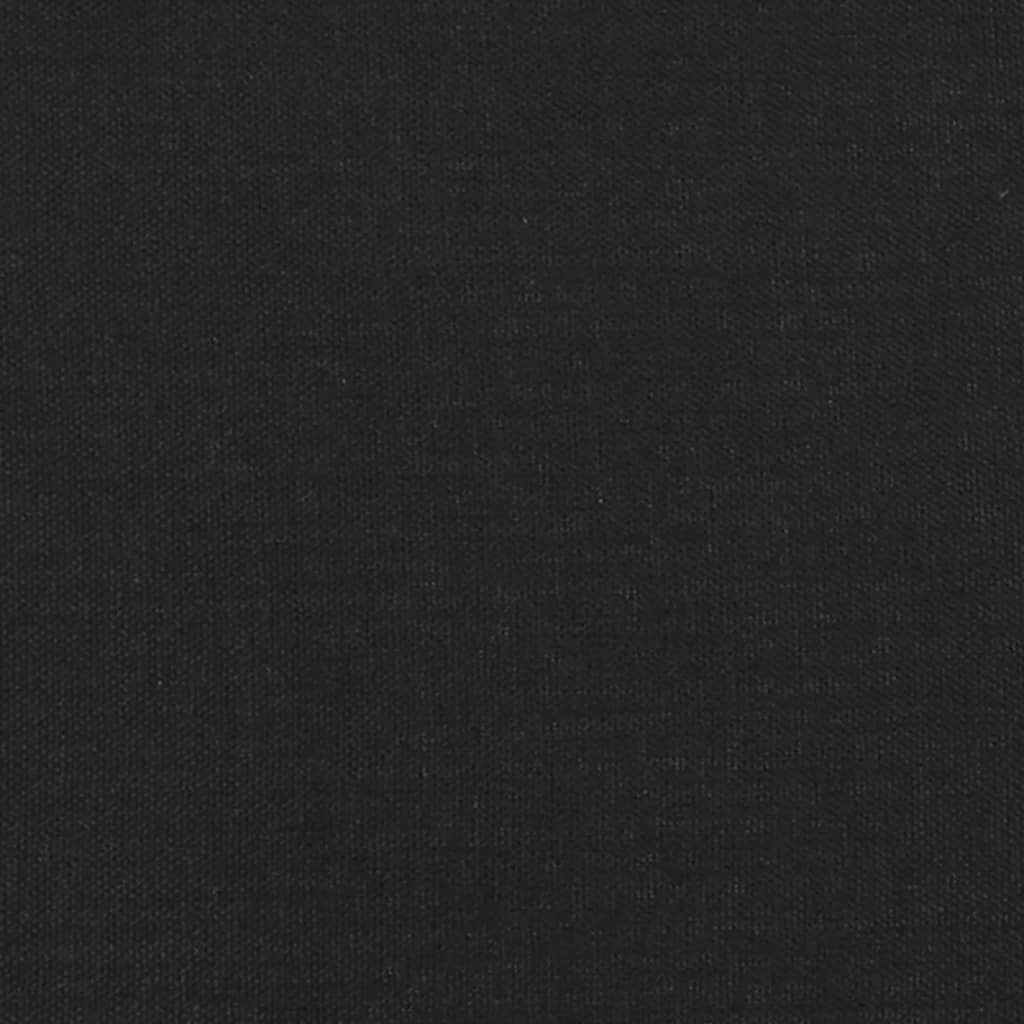 vidaXL Matstolar 2 st svart tyg och konstläder