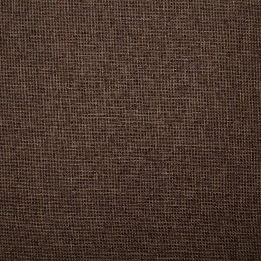 vidaXL Bänk 139,5 cm polyester brun