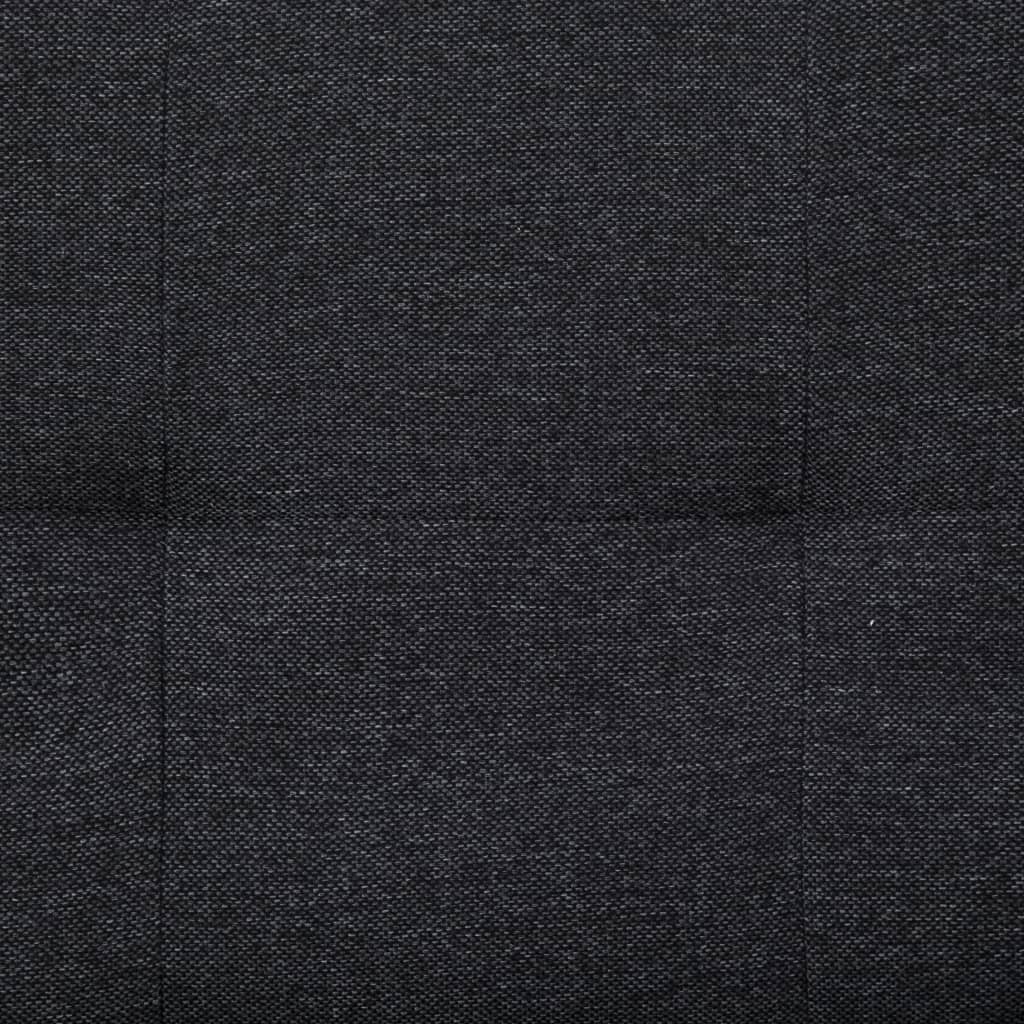 vidaXL Bäddsoffa med två kuddar mörkgrå polyester