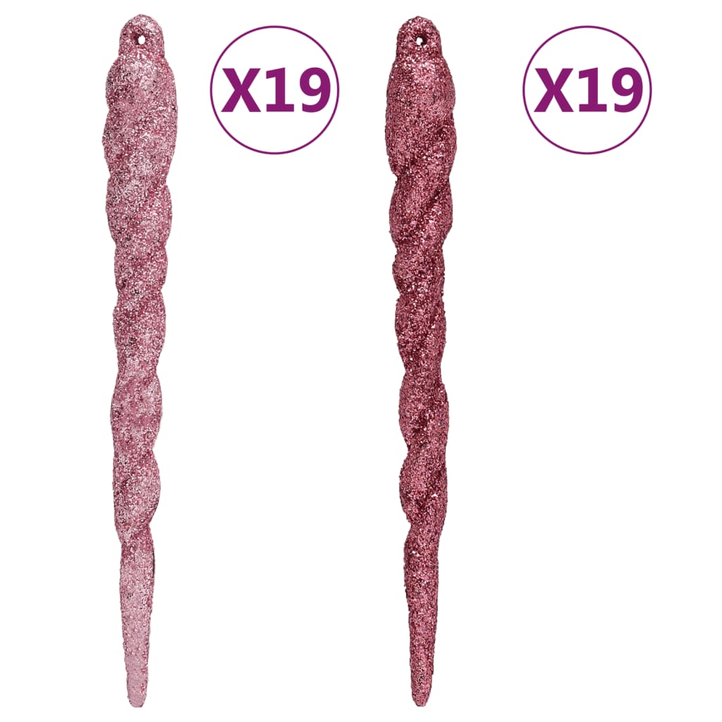 vidaXL Julgranskulor 108 st vit och rosa