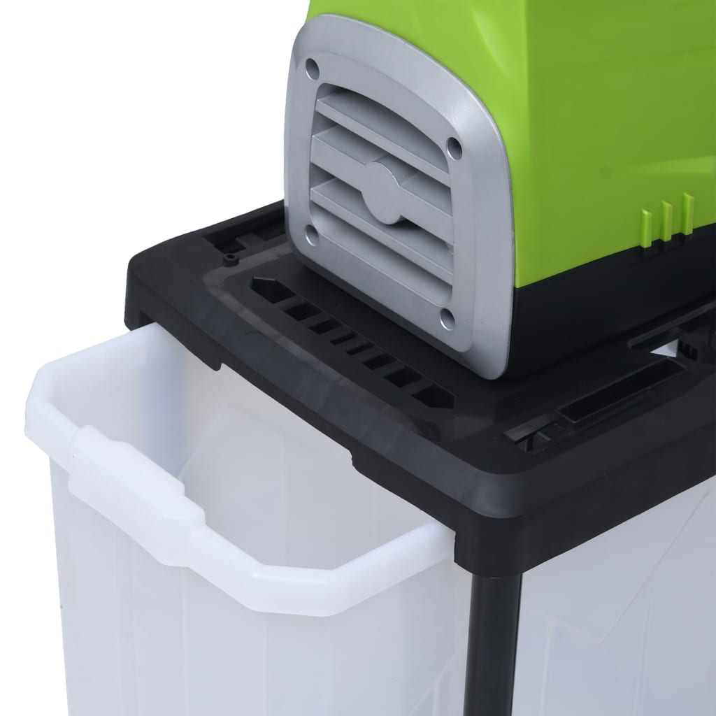 vidaXL Elektrisk kompostkvarn med uppsamlingslåda 2800 W