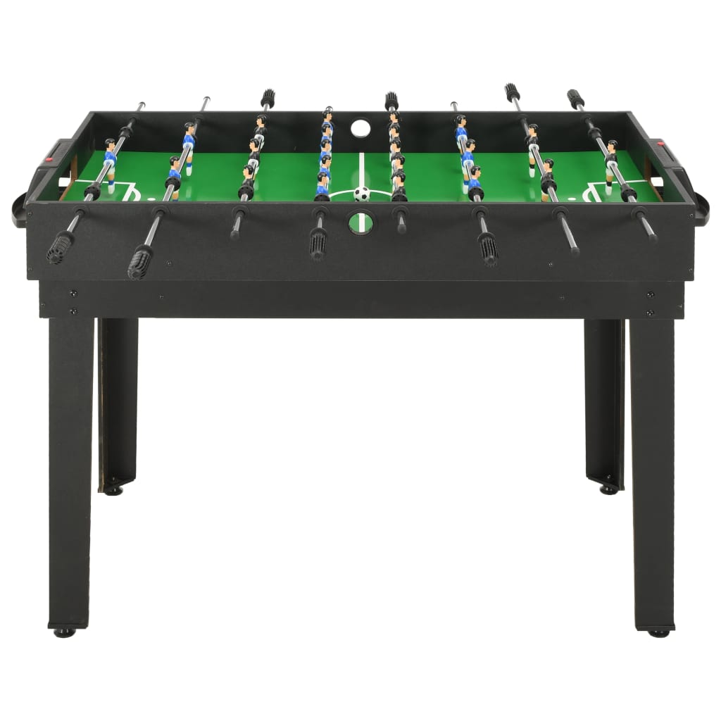 vidaXL Multi-spelbord 15-i-1 121x61x82 cm svart