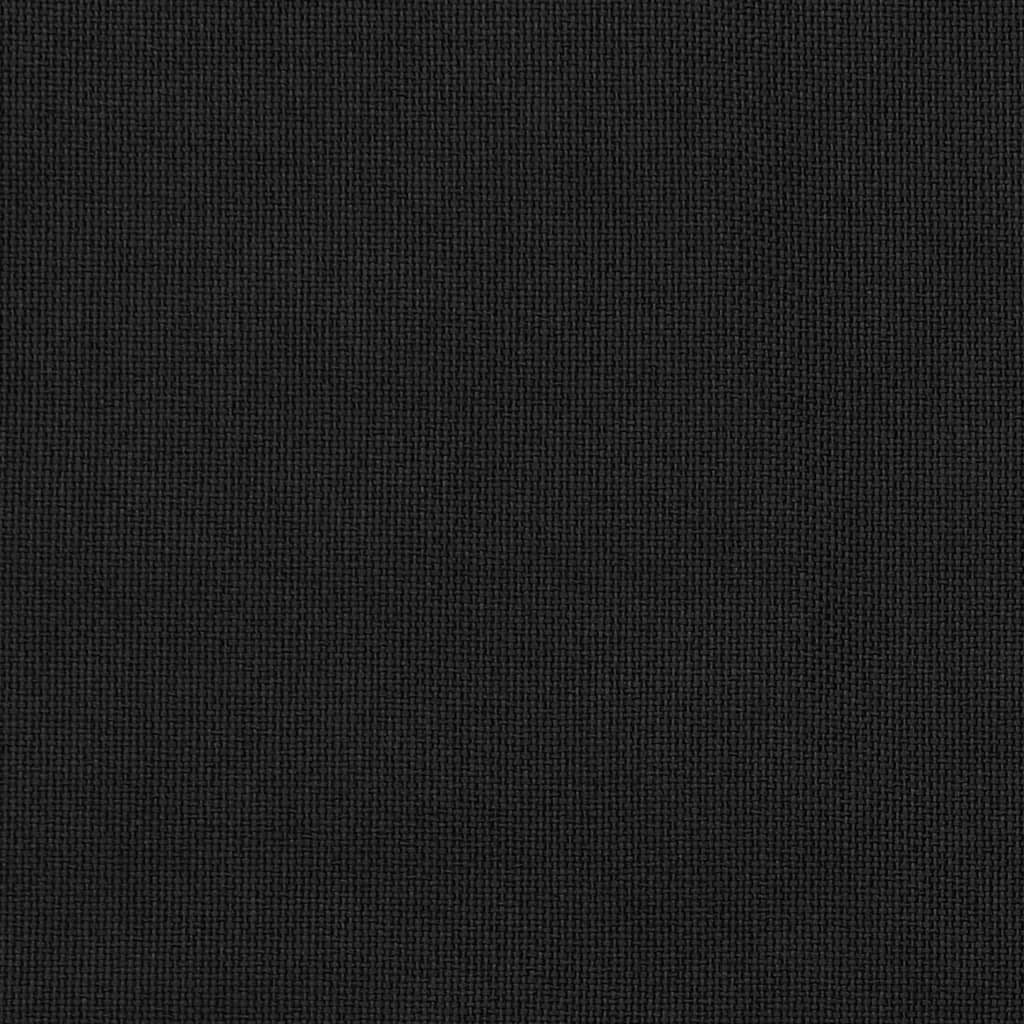 vidaXL Mörkläggningsgardin med öljetter linnelook svart 290x245cm