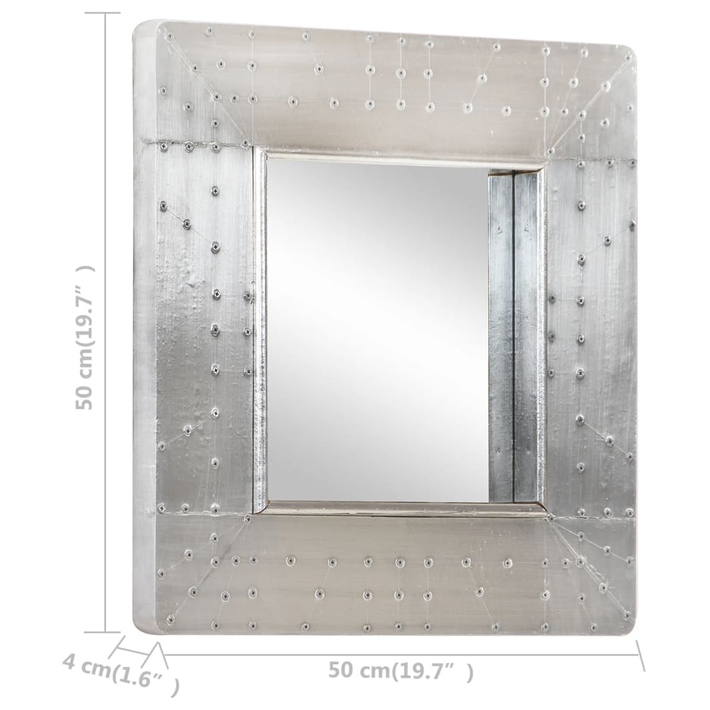 vidaXL Spegel 50x50 cm metall