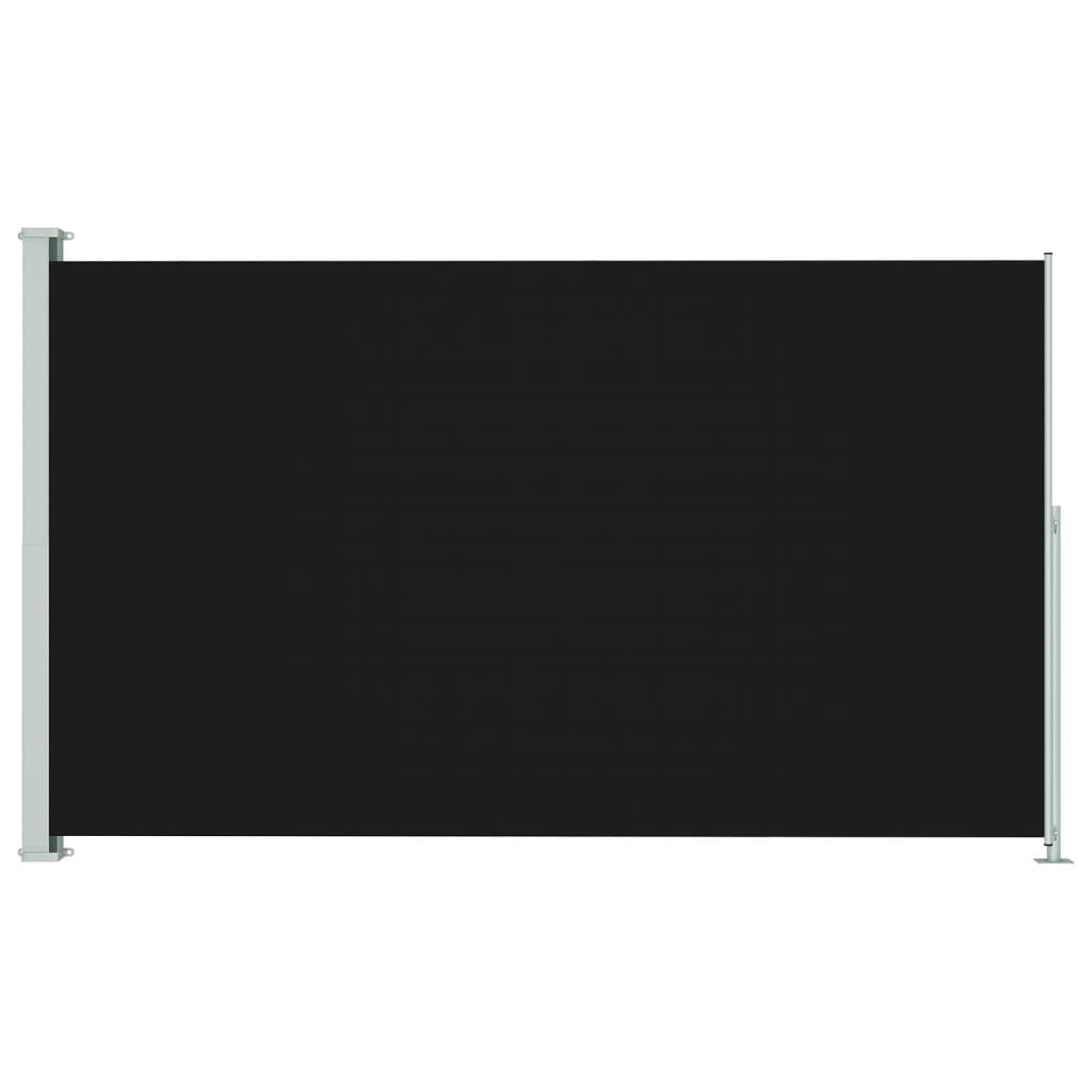vidaXL Infällbar sidomarkis 180x300 cm svart