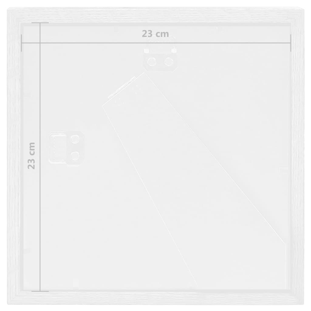 vidaXL Fotoramar 3D 5 st vit 23x23 cm för 13x13 cm foto