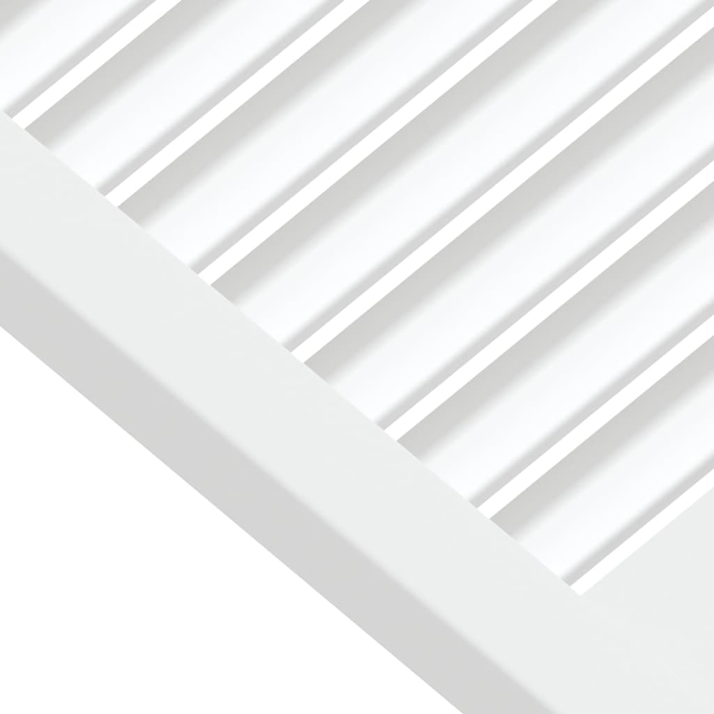 vidaXL Skåpluckor lamelldesign 2 st vit 61,5x39,4 cm massiv furu