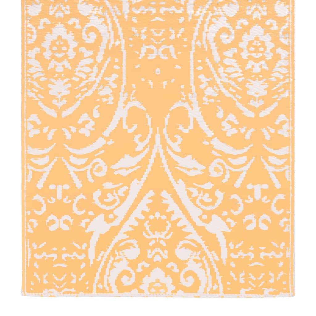 vidaXL Utomhusmatta orange och vit 160x230 cm PP