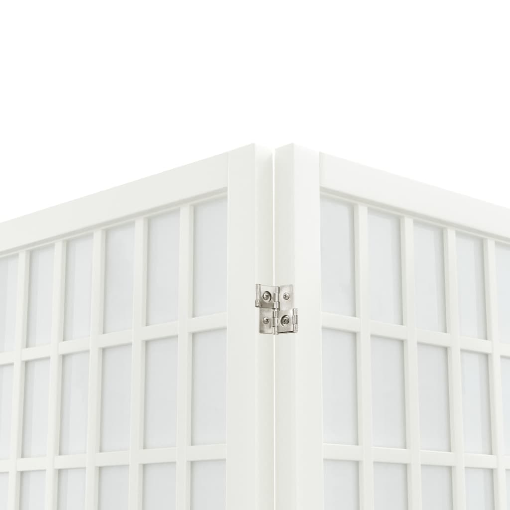 vidaXL Rumsavdelare med 3 paneler japansk stil 120x170 cm vit
