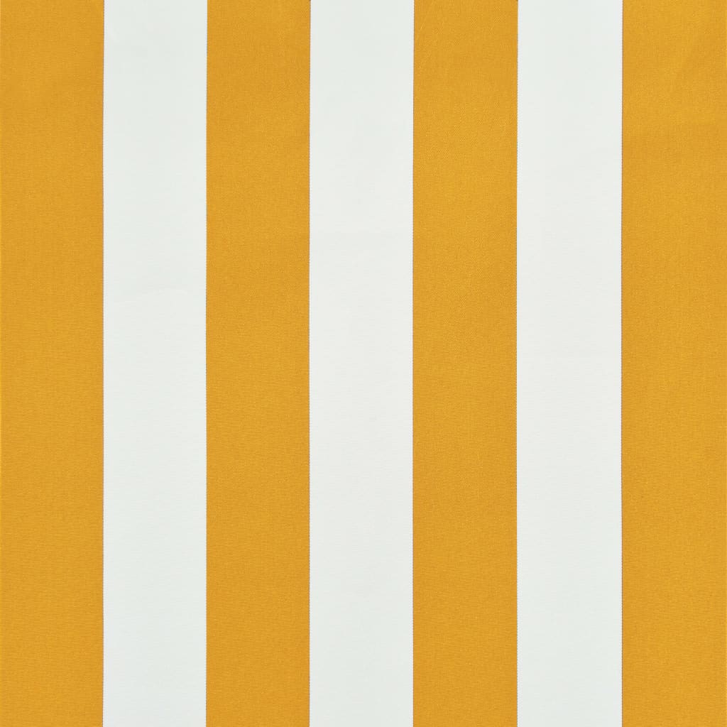 vidaXL Markis 150x150 cm gul och vit