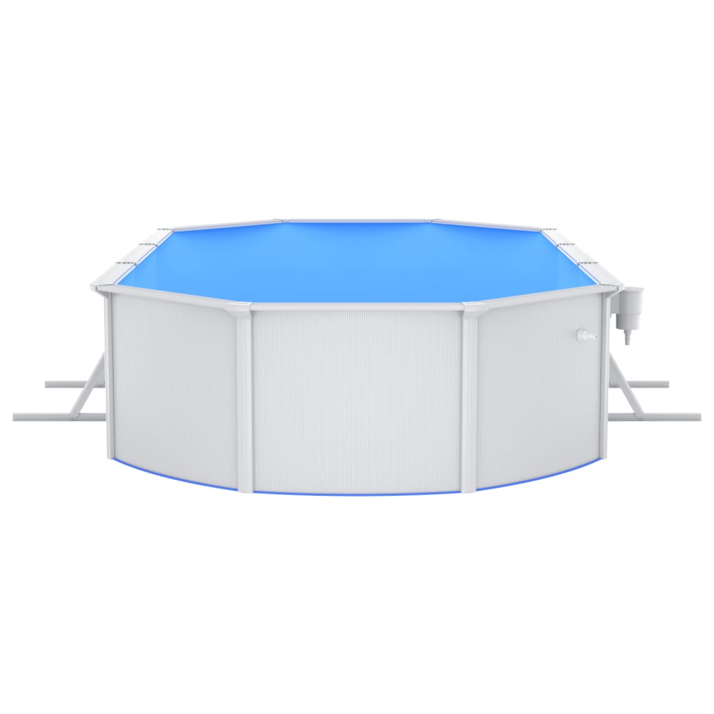 vidaXL Pool med sandfilterpump och stege 610x360x120 cm