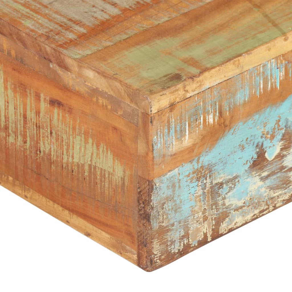 vidaXL Soffbord 80x80x28 cm massivt återvunnet trä