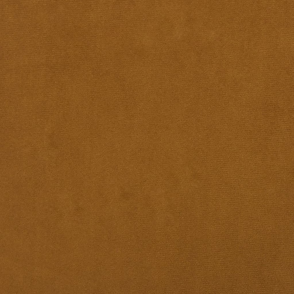 vidaXL Vilstol med fotpall brun sammet