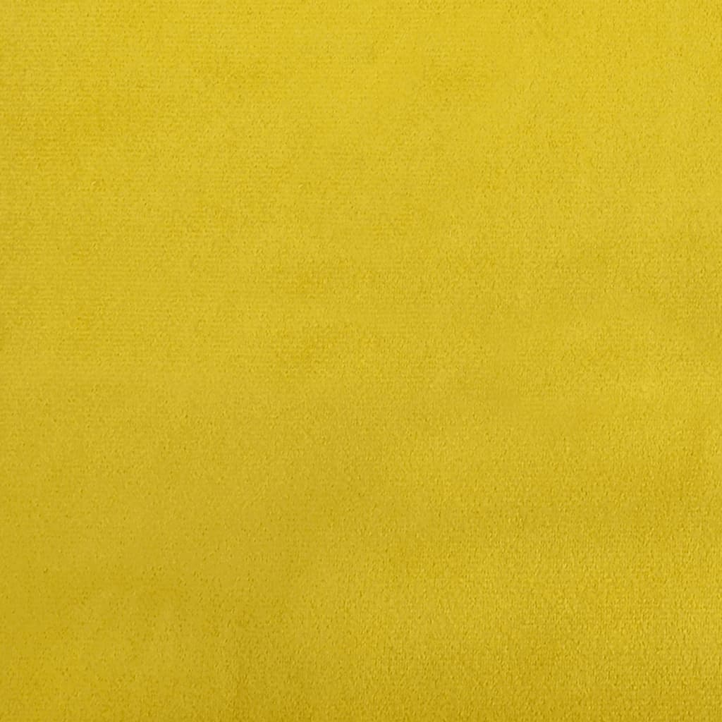 vidaXL Fåtölj med sittdyna gul sammet
