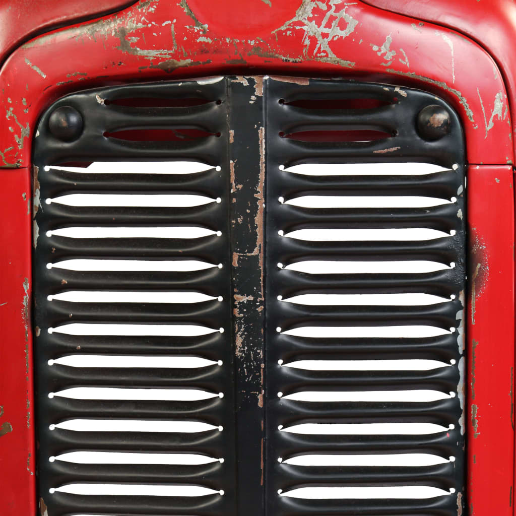 vidaXL Barbord traktor massivt mangoträ röd 60x120x107 cm