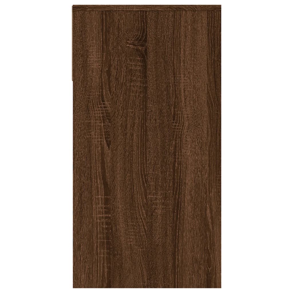 vidaXL Avlastningsbord brun ek 100x39x75 cm konstruerat trä