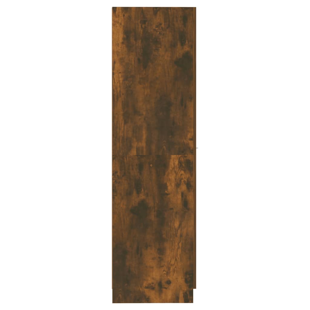 vidaXL Apoteksskåp rökfärgad ek 30x42,5x150 cm konstruerat trä