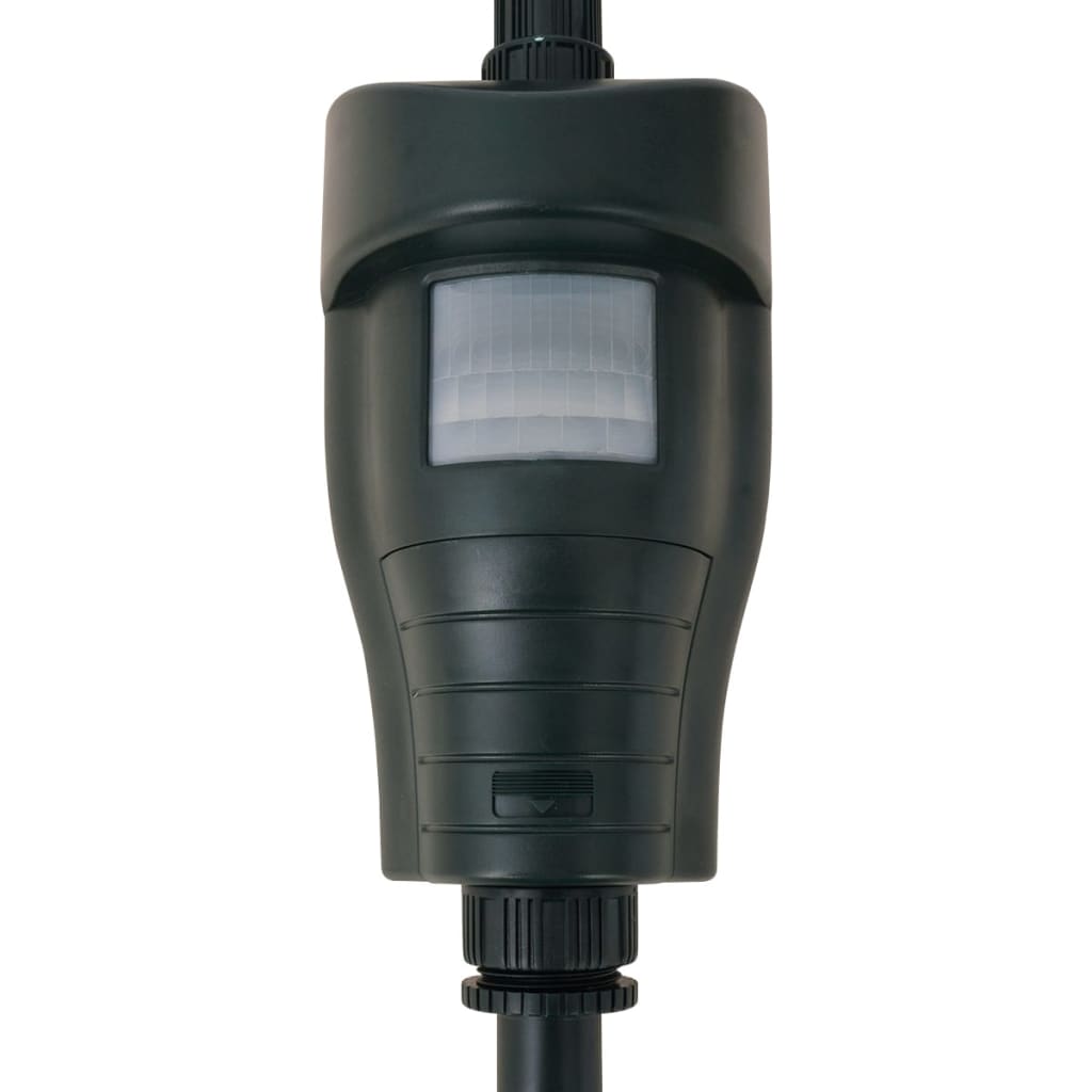 vidaXL Djurskrämma med vattenspruta och PIR-sensor mörkgrön