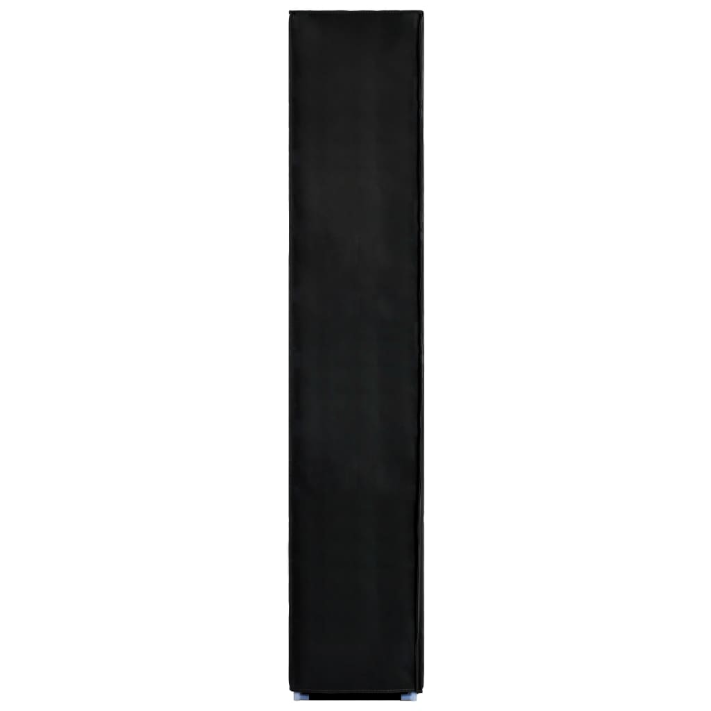 vidaXL Skoförvaring 60x30x166 cm svart tyg