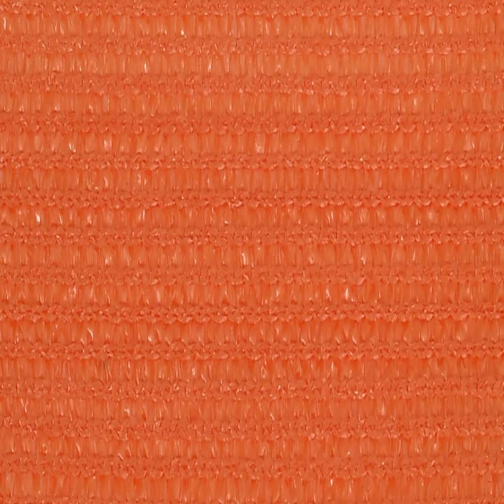 vidaXL Solsegel 160 g/m² orange 4x4x4 m HDPE