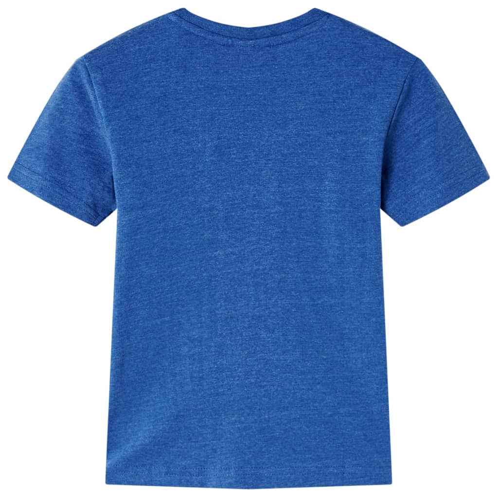 T-shirt för barn mörkblå melange 92