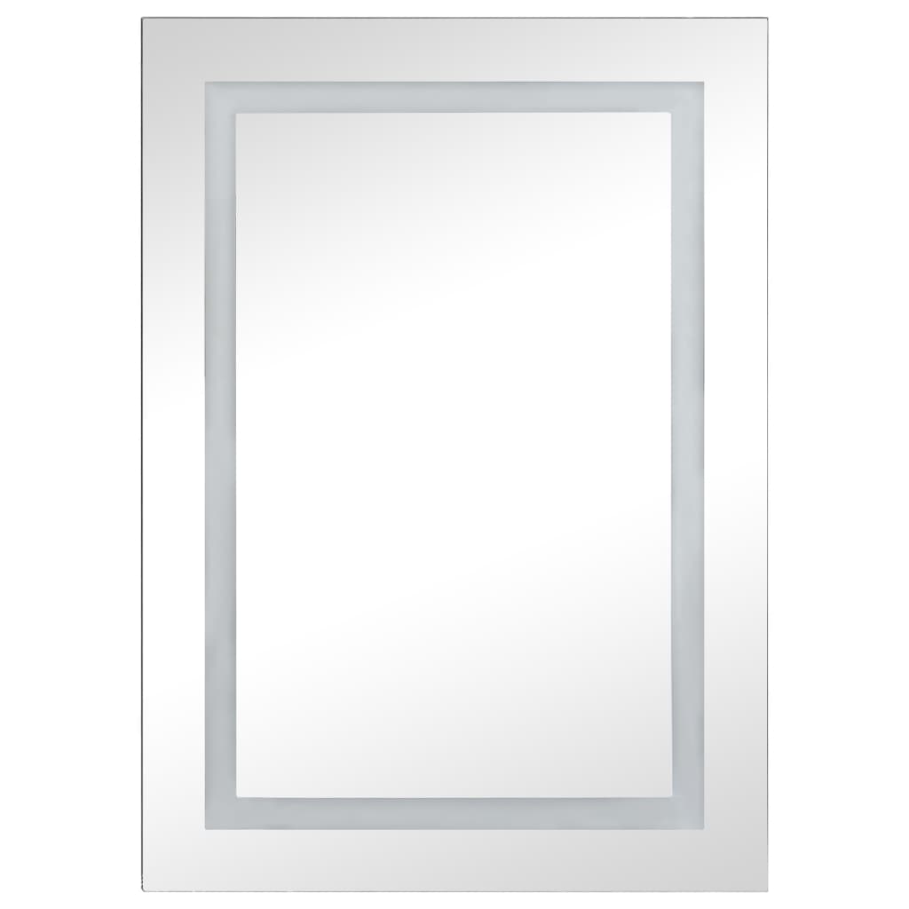 vidaXL Spegelskåp med LED 50x13x70 cm