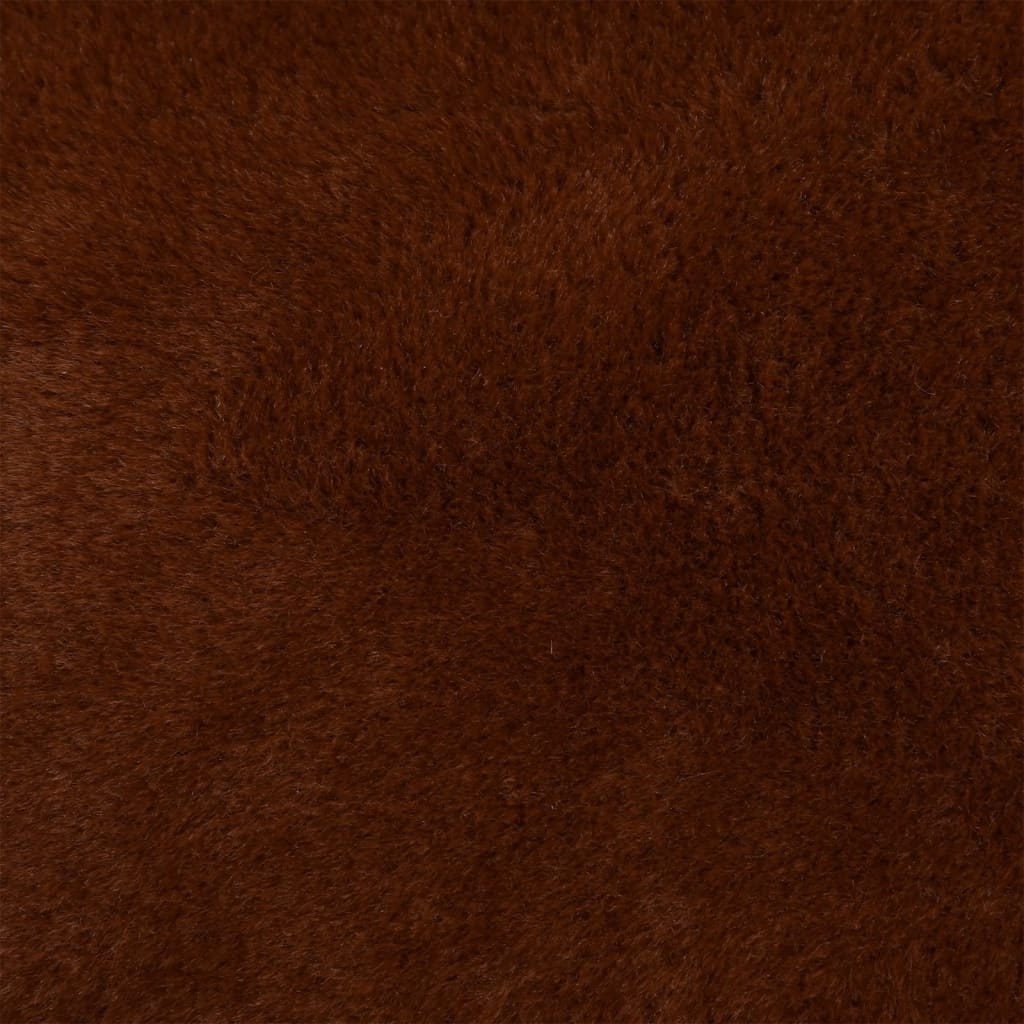 vidaXL Hundbädd brun 85,5x70x23 cm fleece med linnelook